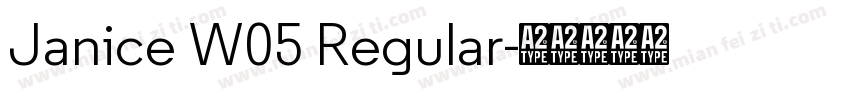 Janice W05 Regular字体转换